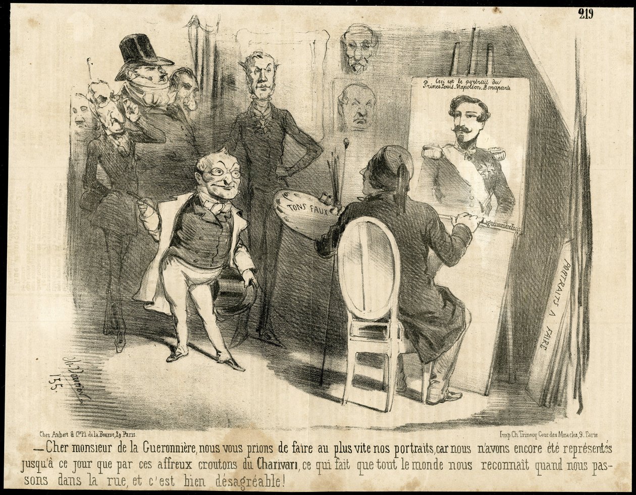 Illustration af Charles Vernier (? -1887) i Le Charivari af Charles Vernier