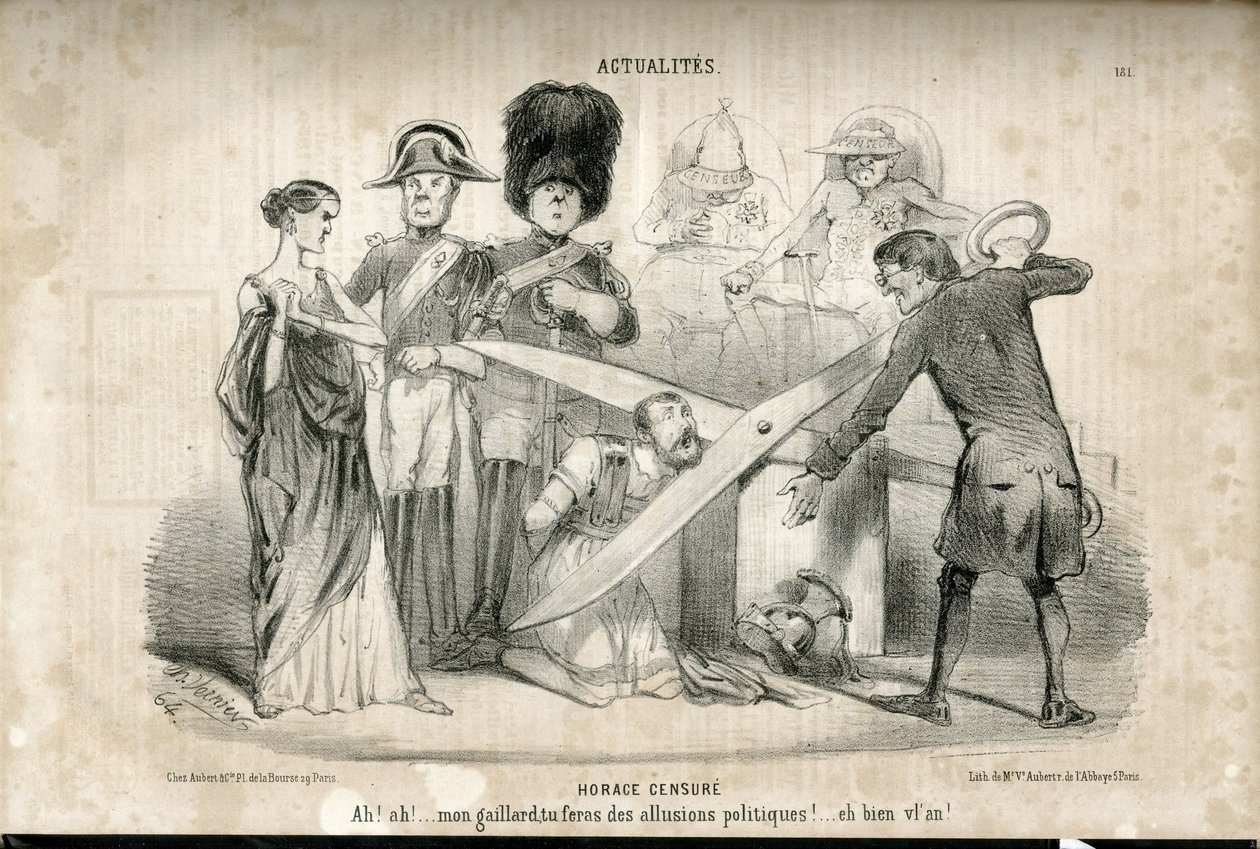 Illustration af Charles Vernier (? -1887) i Le Charivari af Charles Vernier