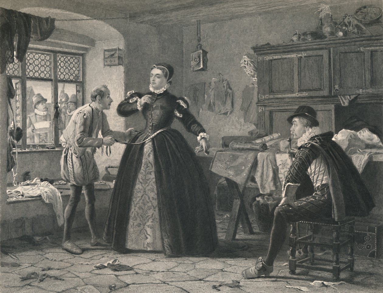 The Ladys Tailor King Henry IV - Anden del, c1870 af Charles W. Sharpe