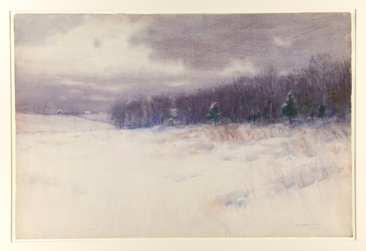 Uden titel [Vinterlandskab - New Jersey] af Charles Warren Eaton