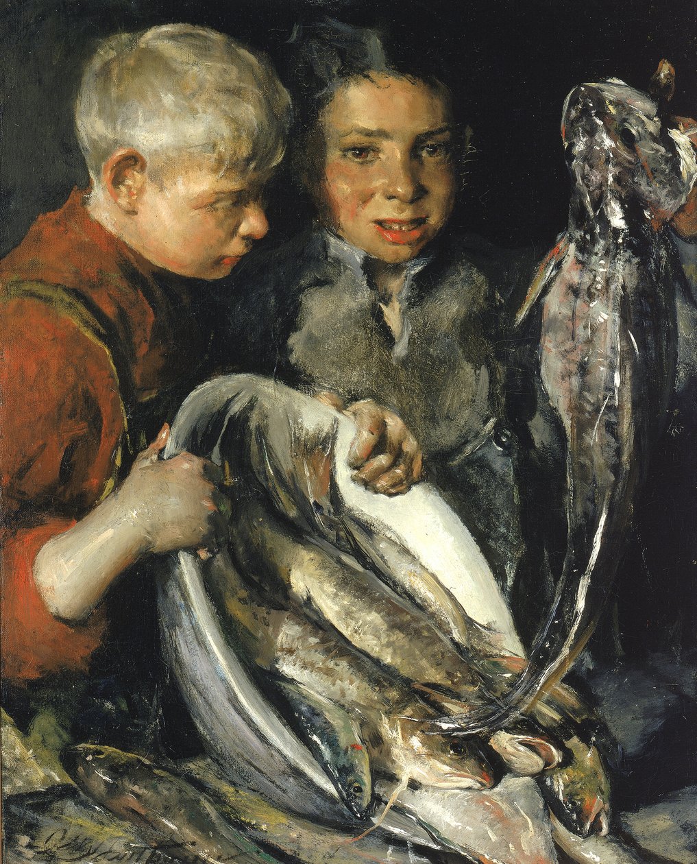 Fisher Children, ca. 1902. af Charles Webster Hawthorne