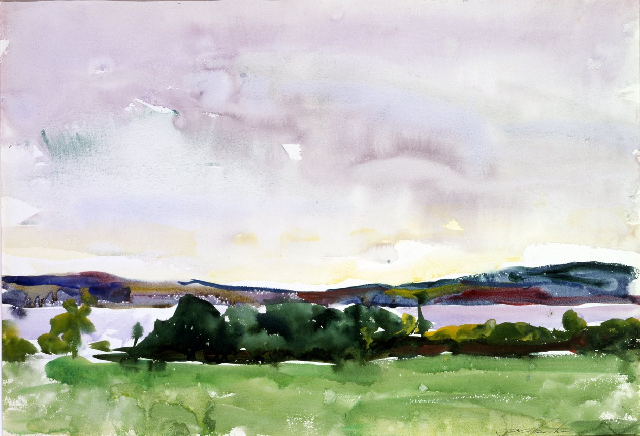 New Hampshire Lake--Raymond, 1927. af Charles Webster Hawthorne