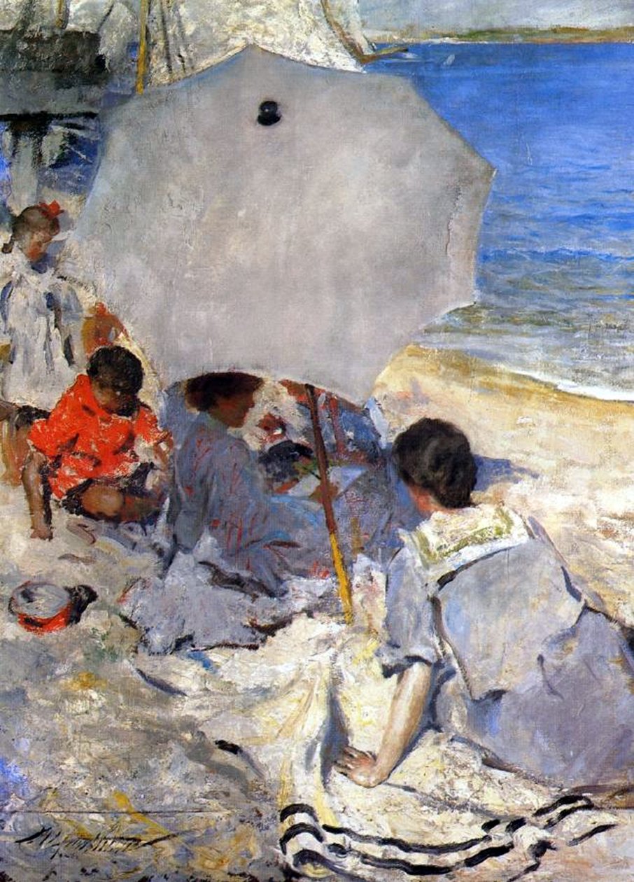 På stranden, ca. 1900-05 af Charles Webster Hawthorne