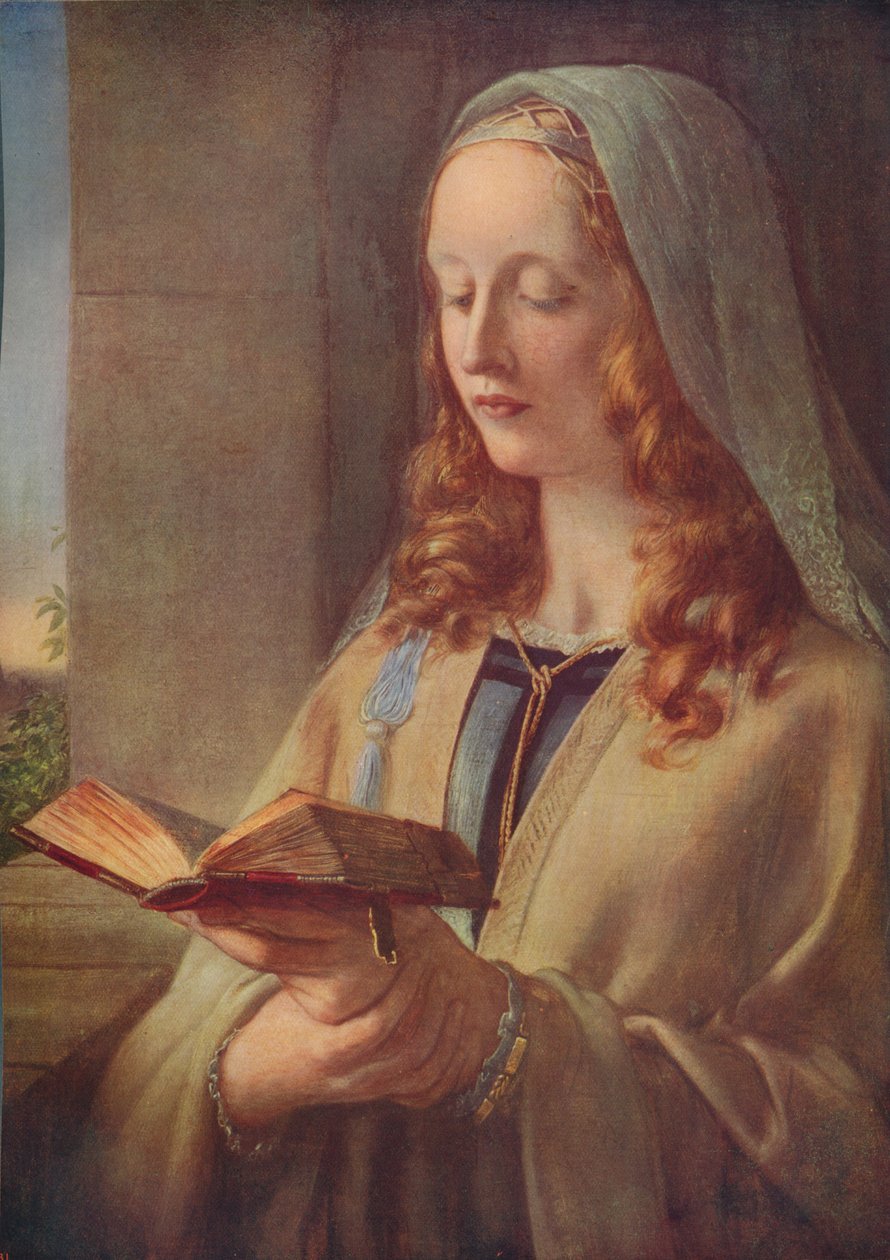 Jomfrumeditation, 1847, c1915 af Charles West Cope