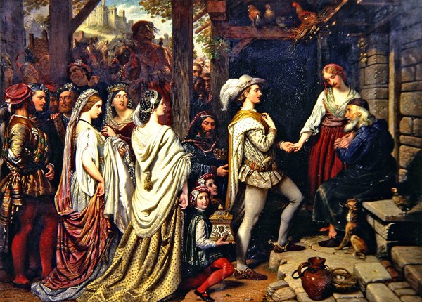 Giseldas ægteskab (olie på lærred) af Charles West Cope
