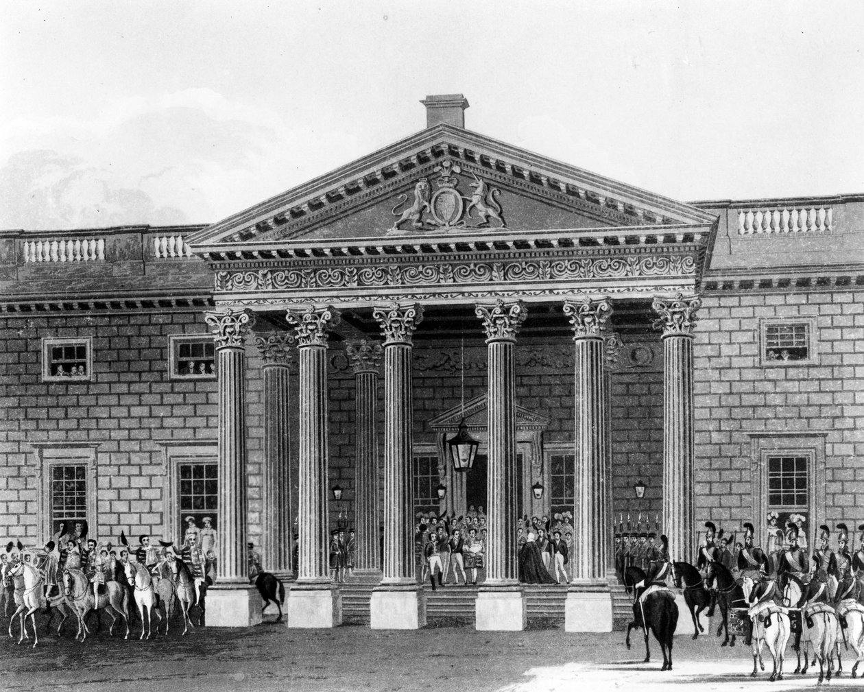 Kroningen af George IV i Carlton House, ætset af Robert Havell II, 1824 af Charles Wild