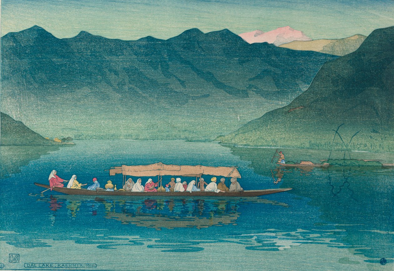 Dal-søen, Kashmir af Charles William Bartlett