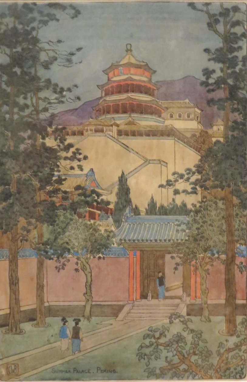 "Sommerpaladset, Peking" af Charles W. Bartlett, HMA 28530 af Charles William Bartlett