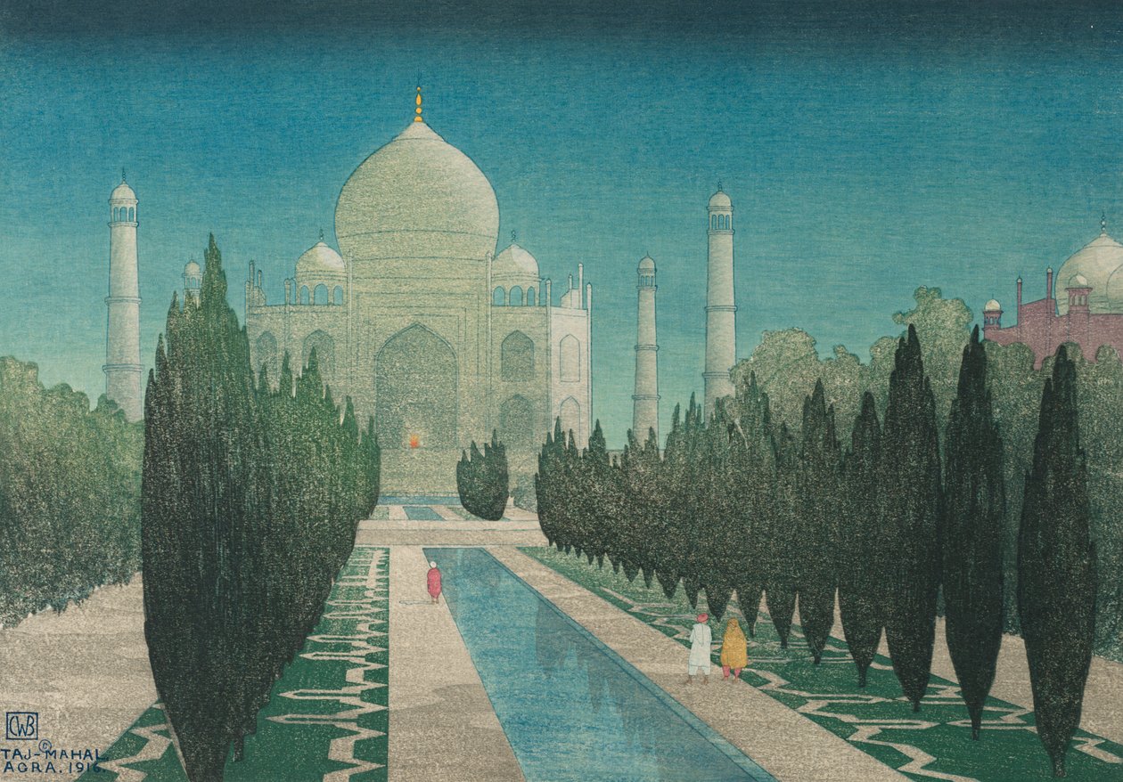 Taj Mahal, Agra af Charles William Bartlett