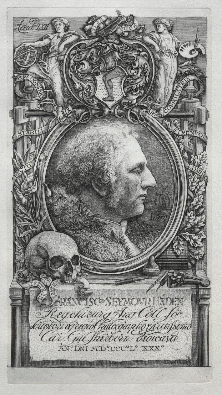 Hadeniana - Portræt af Sir Francis Seymour Haden, 1880. af Charles William Sherborn