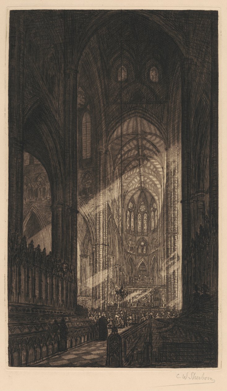 Westminster Abbey af Charles William Sherborn