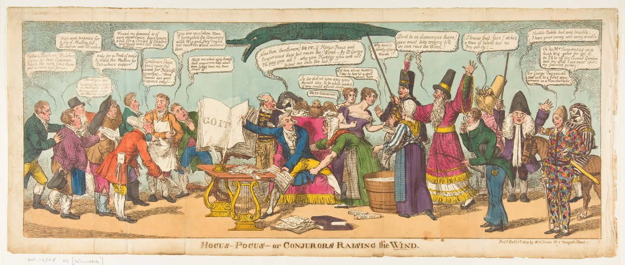 Hocus Pocus-or Conjurors Raising the Wind, 1. oktober 1814. af Charles Williams