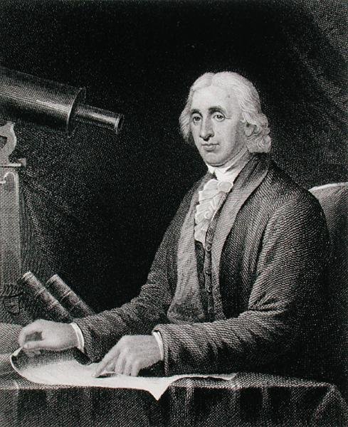 Portræt af David Rittenhouse (1732-96), graveret af James Barton Longacre (1794-1869) (gravering) af Charles Willson (after) Peale