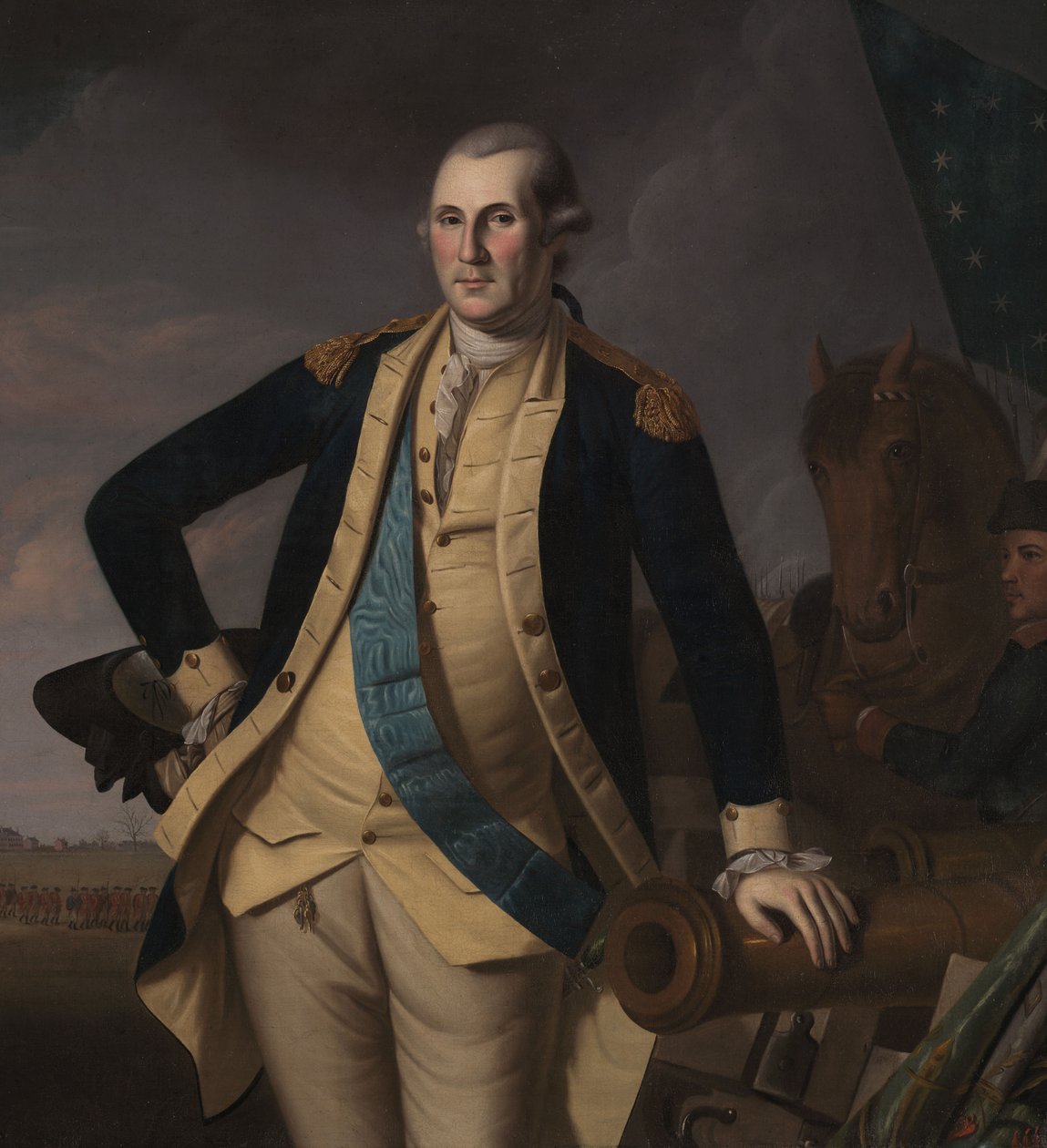 George Washington i slaget ved Princeton, ca. 1779 (olie på lærred) af Charles Willson (and workshop) Peale
