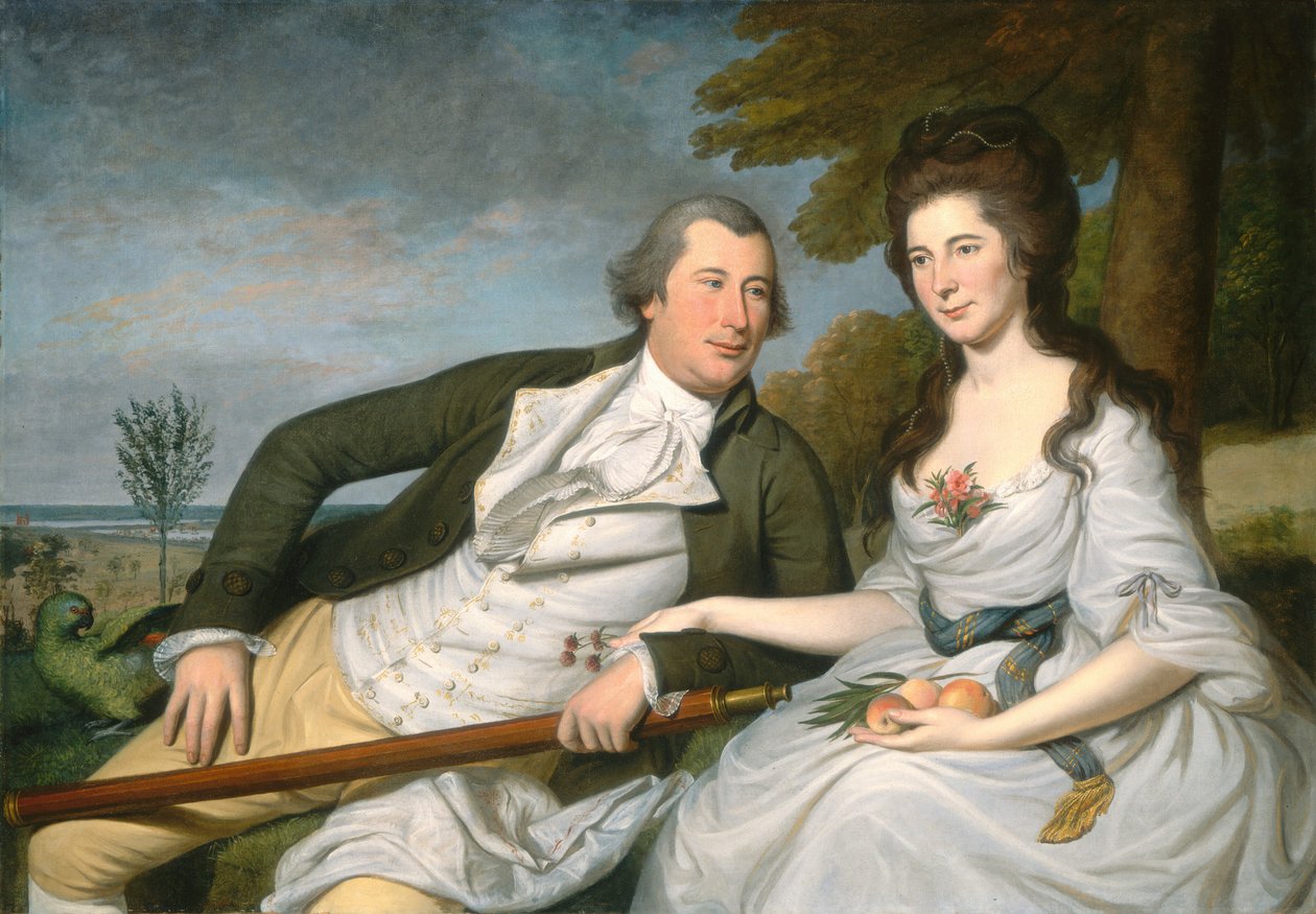 Benjamin og Eleanor Ridgely Laming, 1788. af Charles Willson Peale