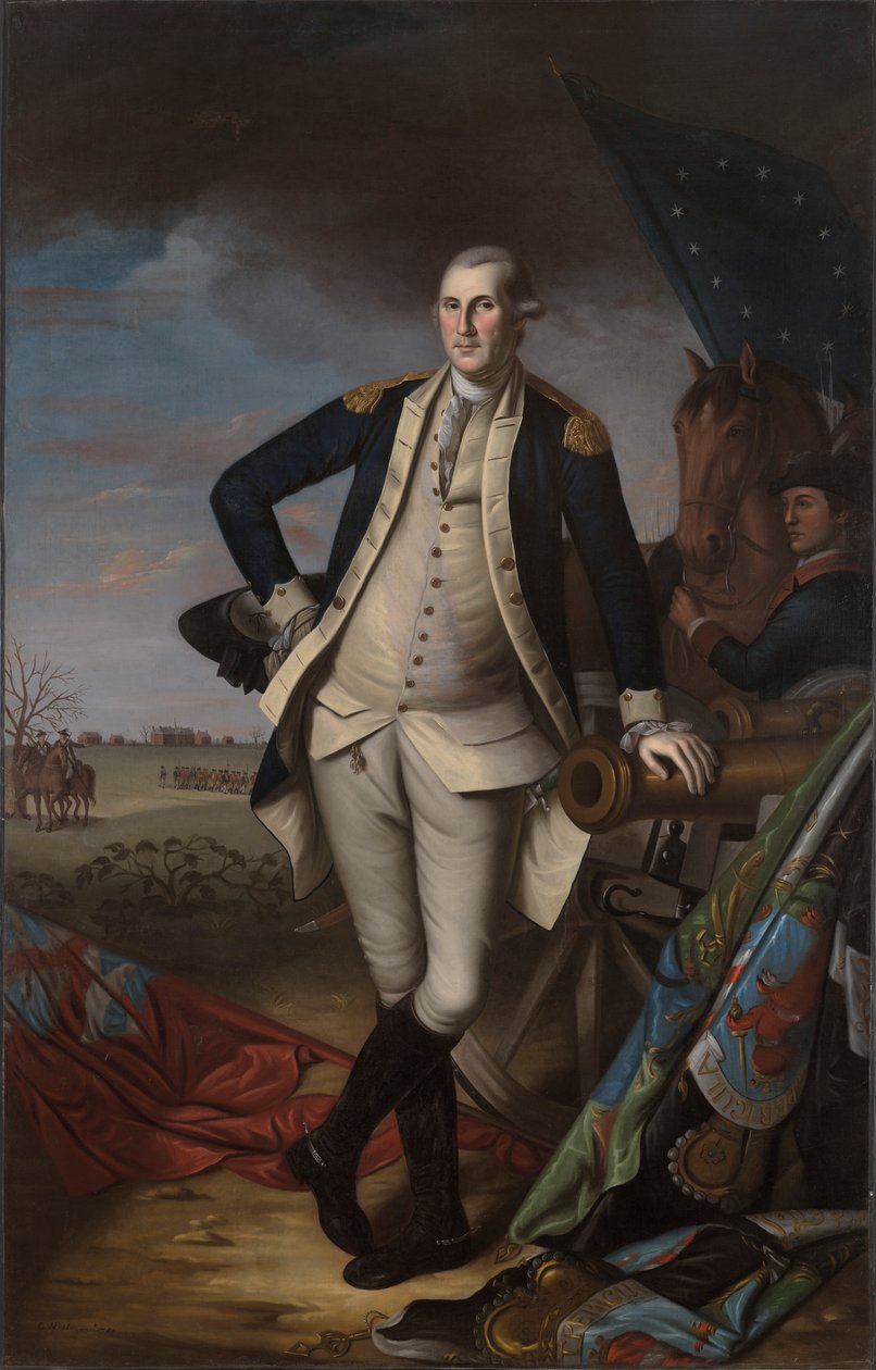 George Washington i slaget ved Princeton af Charles Willson Peale