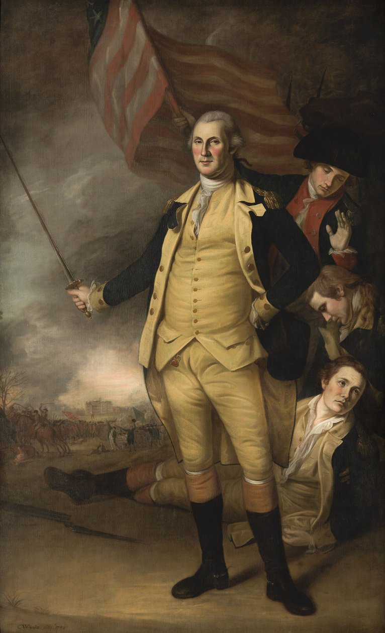 George Washington i slaget ved Princeton af Charles Willson Peale
