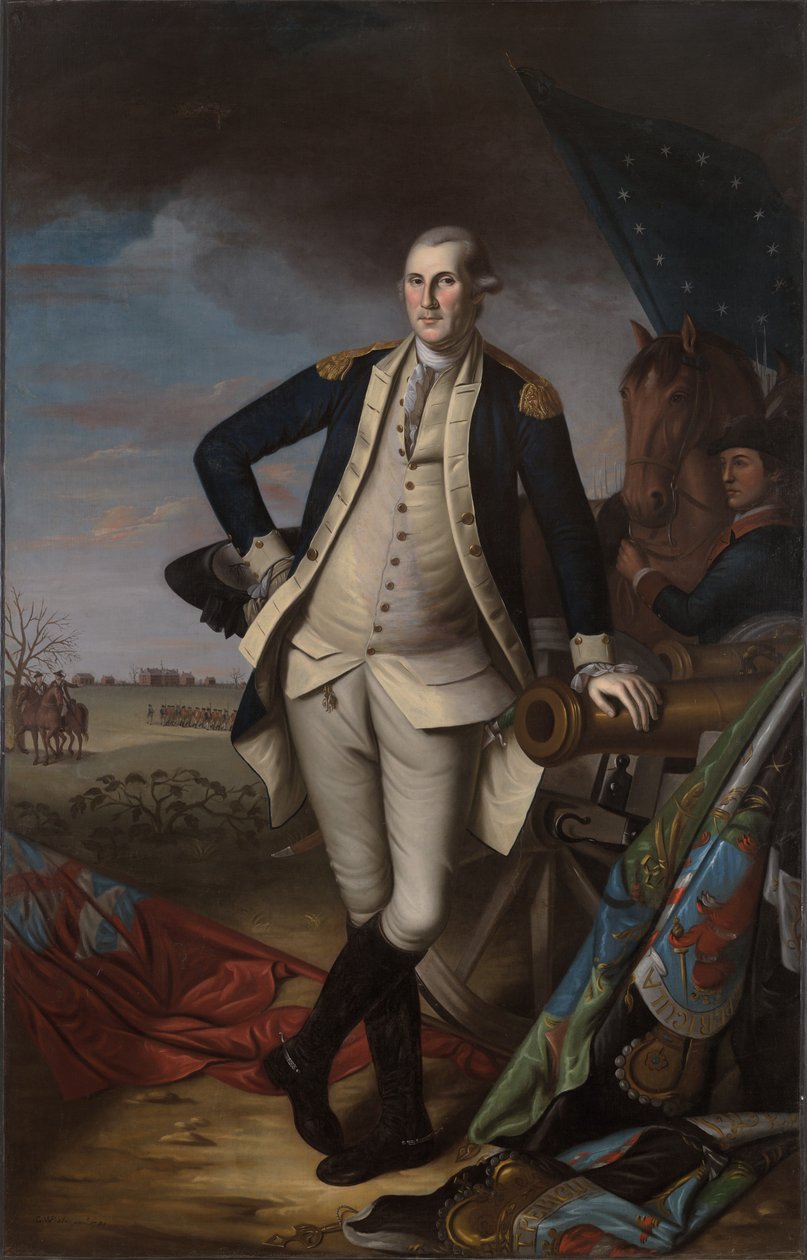 George Washington i slaget ved Princeton af Charles Willson Peale