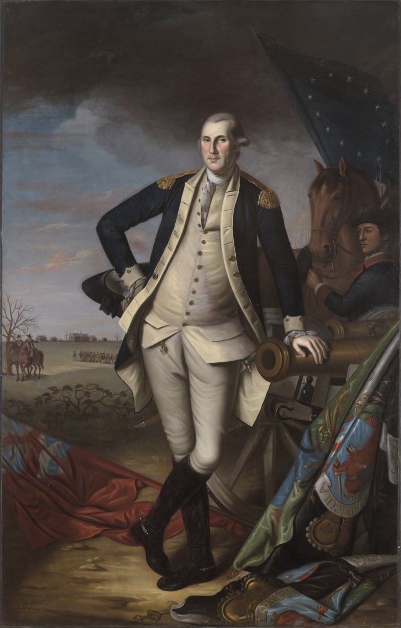 George Washington i slaget ved Princeton, 1781 af Charles Willson Peale