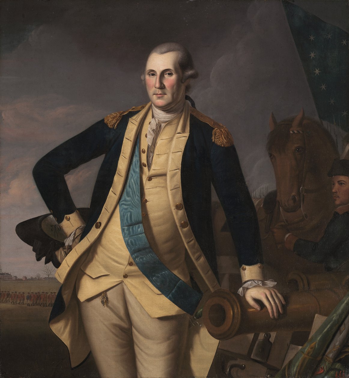 George Washington i slaget ved Princeton, ca. 1779. af Charles Willson Peale
