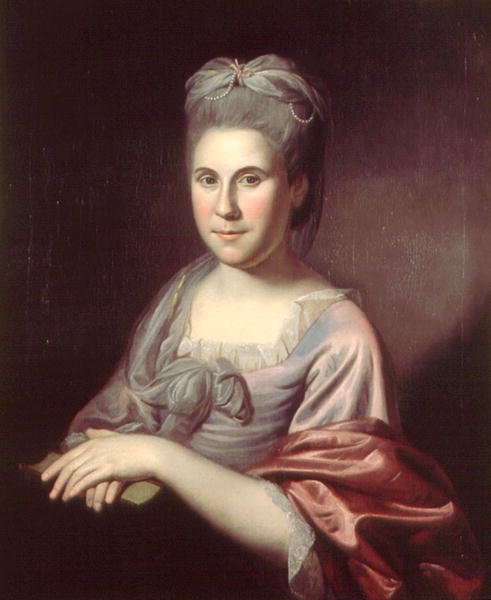 Fru Ann Borden Hopkinson (1746-1827) 1775 eller 1778 af Charles Willson Peale