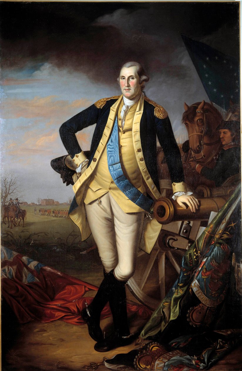 Portræt af George Washington (1732-1799) efter slaget ved Princeton, 3. januar af Charles Willson Peale