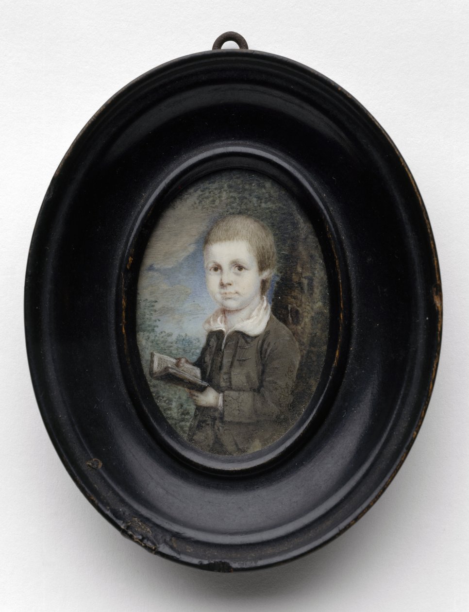 Portræt af en ung dreng, ca. 1768 (akvarel på elfenben) af Charles Willson Peale