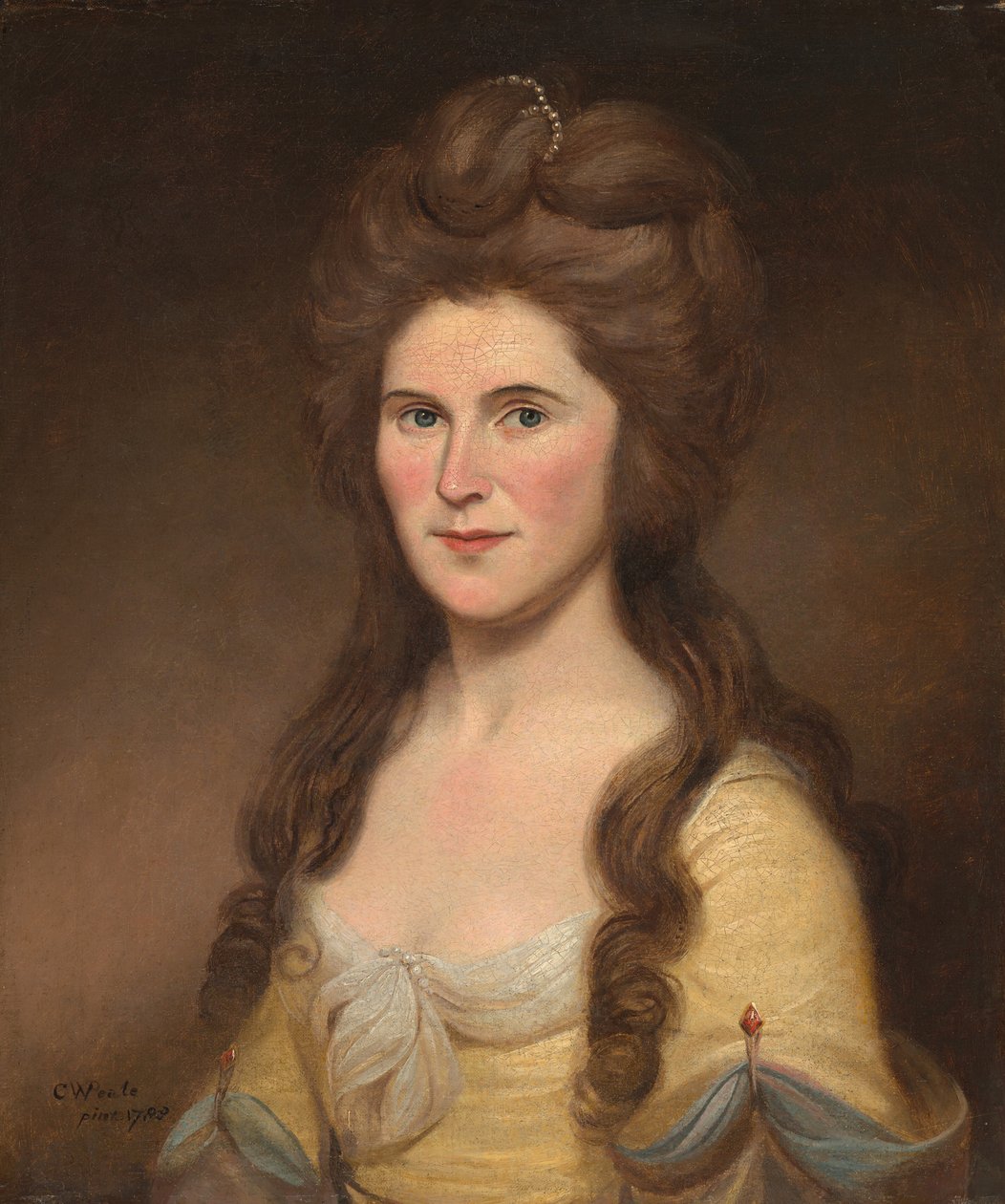 Rebecca Bryan White Mrs. John White, 1788. af Charles Willson Peale