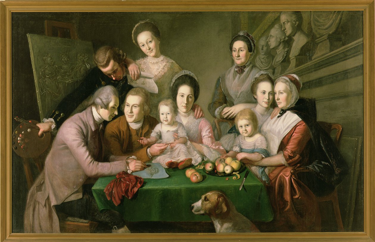 Familien Peale, ca. 1770-3 af Charles Willson Peale