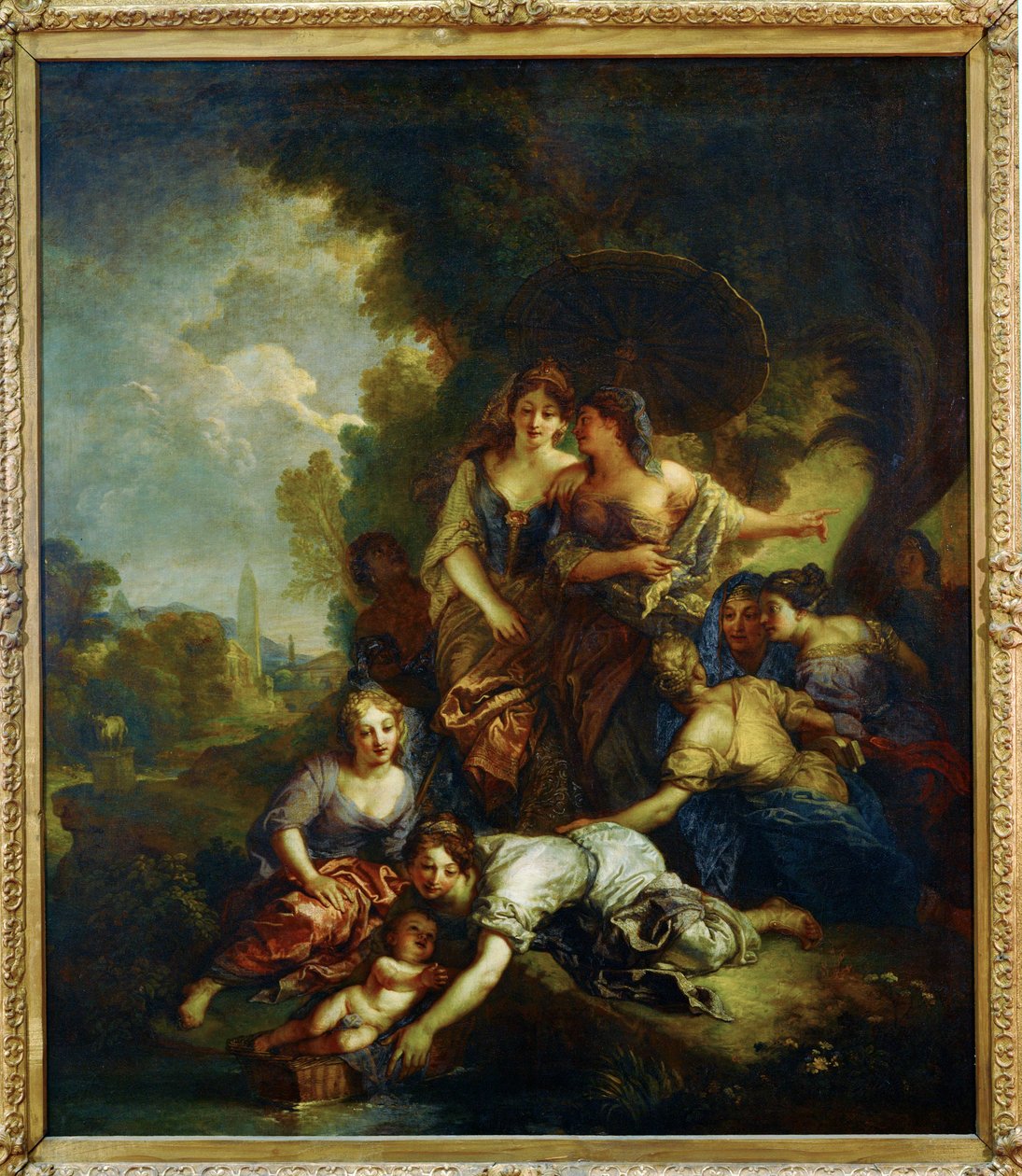 Moise sauve des eaux - Moses reddet fra floden ... af Charles de Lafosse