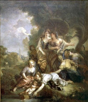Moses reddet fra vandet af Charles de Lafosse