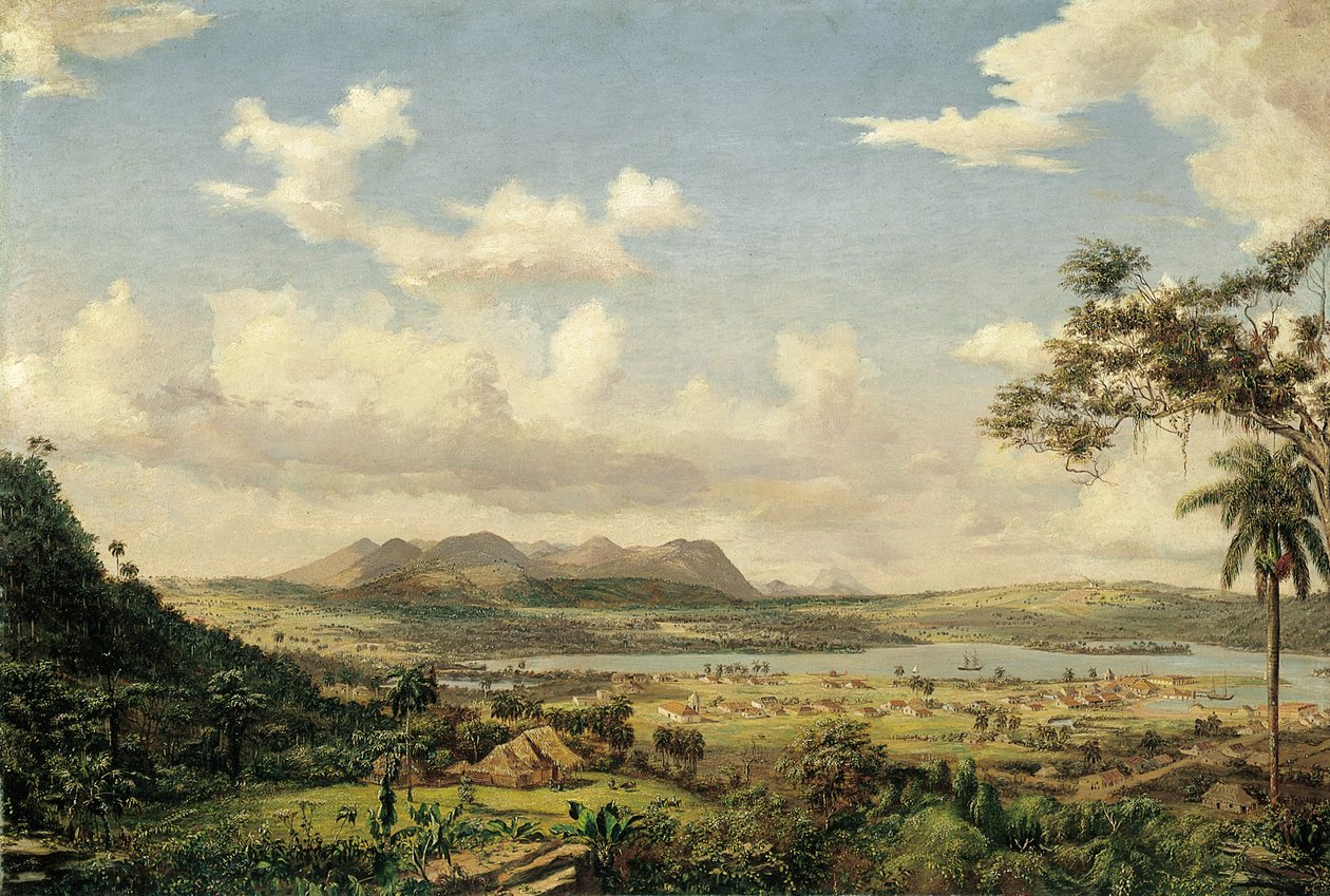Havana Bay, Cuba, ca. 1854-61 olie på lærred af Charles de Wolfe Brownell