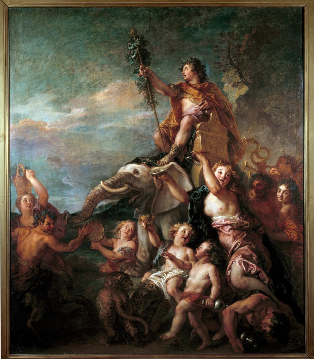 Bacchus-maleriets triumf af Charles de la Fosse (1636-1716) 1600-tallets søn. 1,57x0,83 m . af Charles de la Fosse