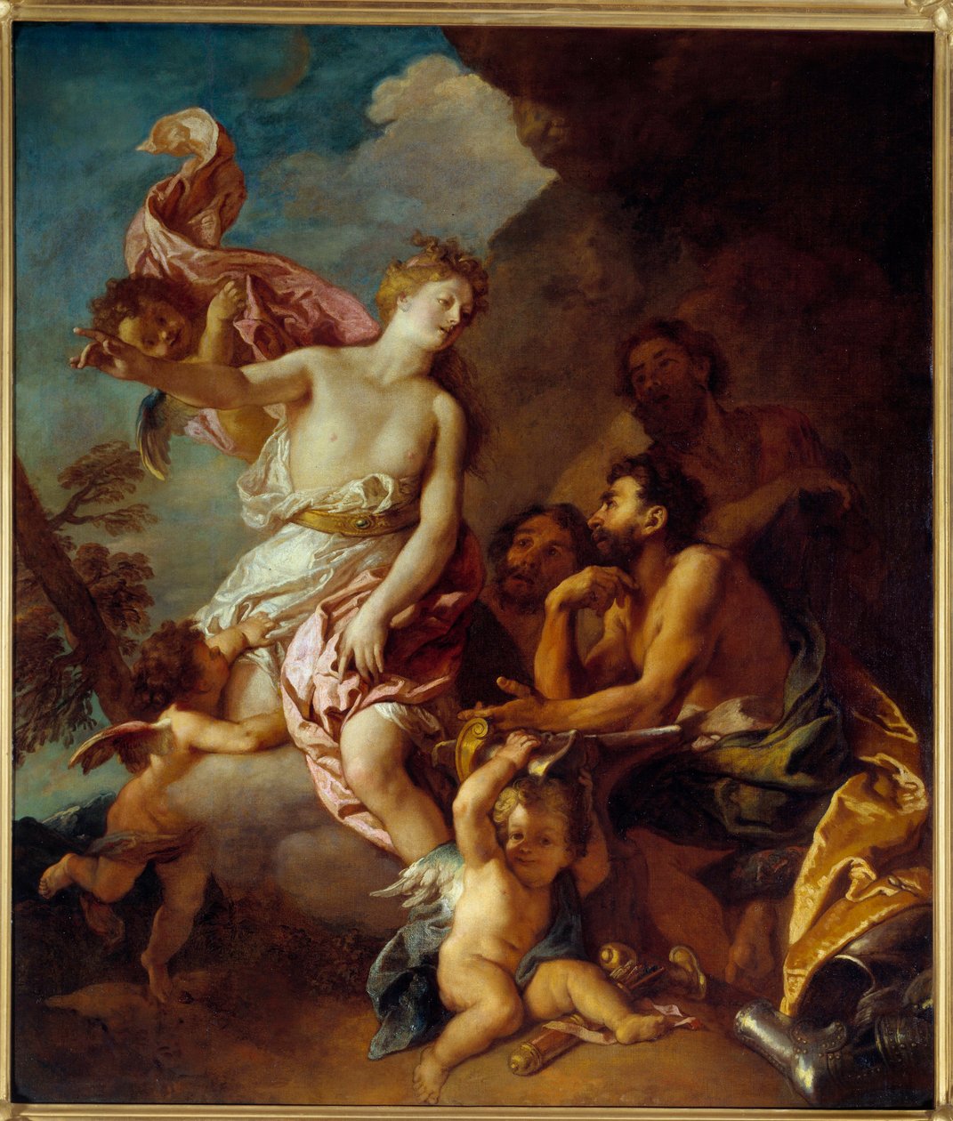 Venus beder Vulcan om våben til Enee Maleri af Charles de La Fosse (1636-1716) 1700 Søn. 1,79x1,52m Nantes, Musee des Beaux Arts af Charles de la Fosse