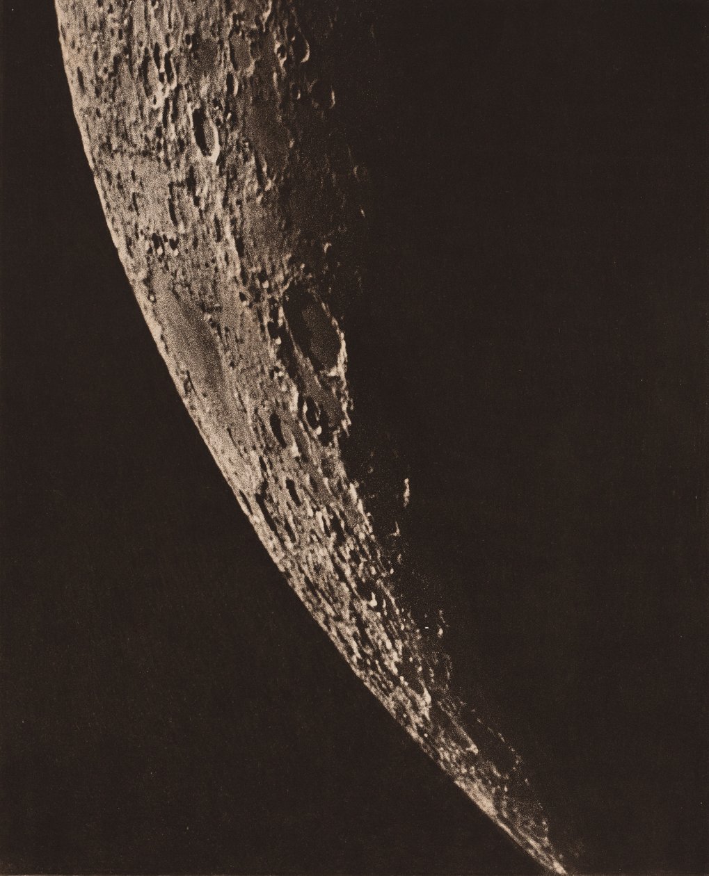 Fotografisk kort over månen, 1909 (foto) af Charles le Morvan