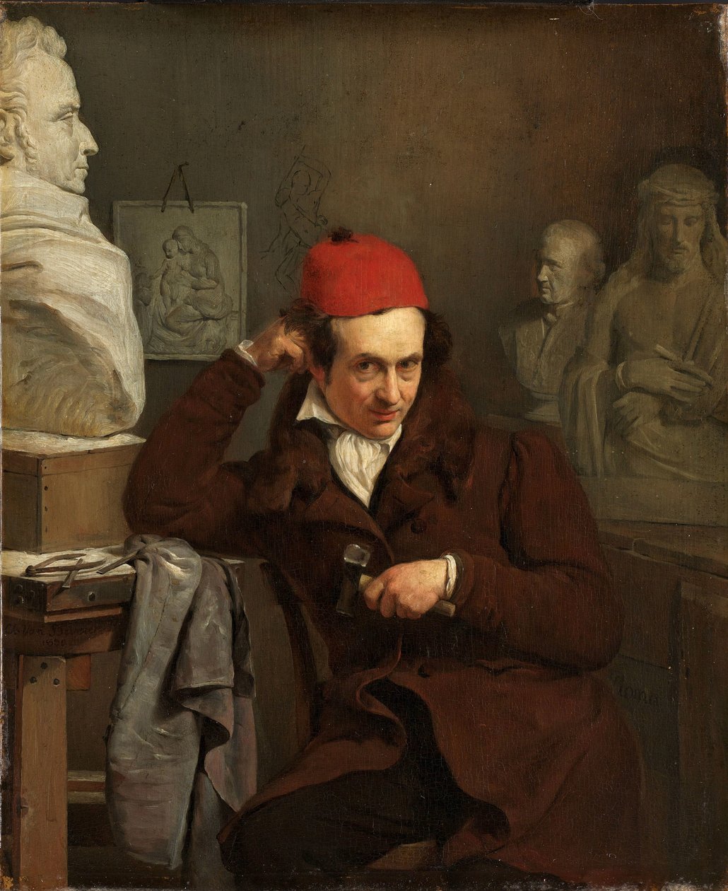 Portræt af Louis Royer Portræt af Louis Royer (1793-1868). Billedhugger af Charles van Beveren