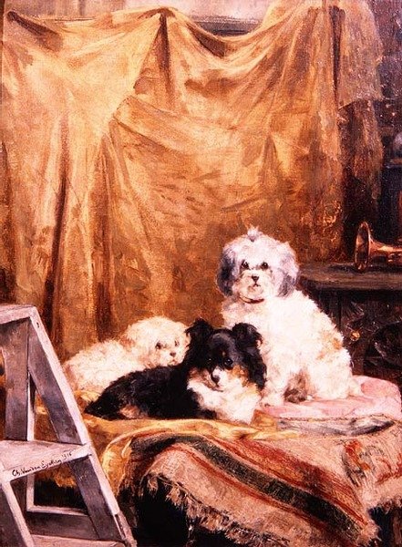 Skuespillerne i vingerne, hvilende mellem akter af Charles van den Eycken