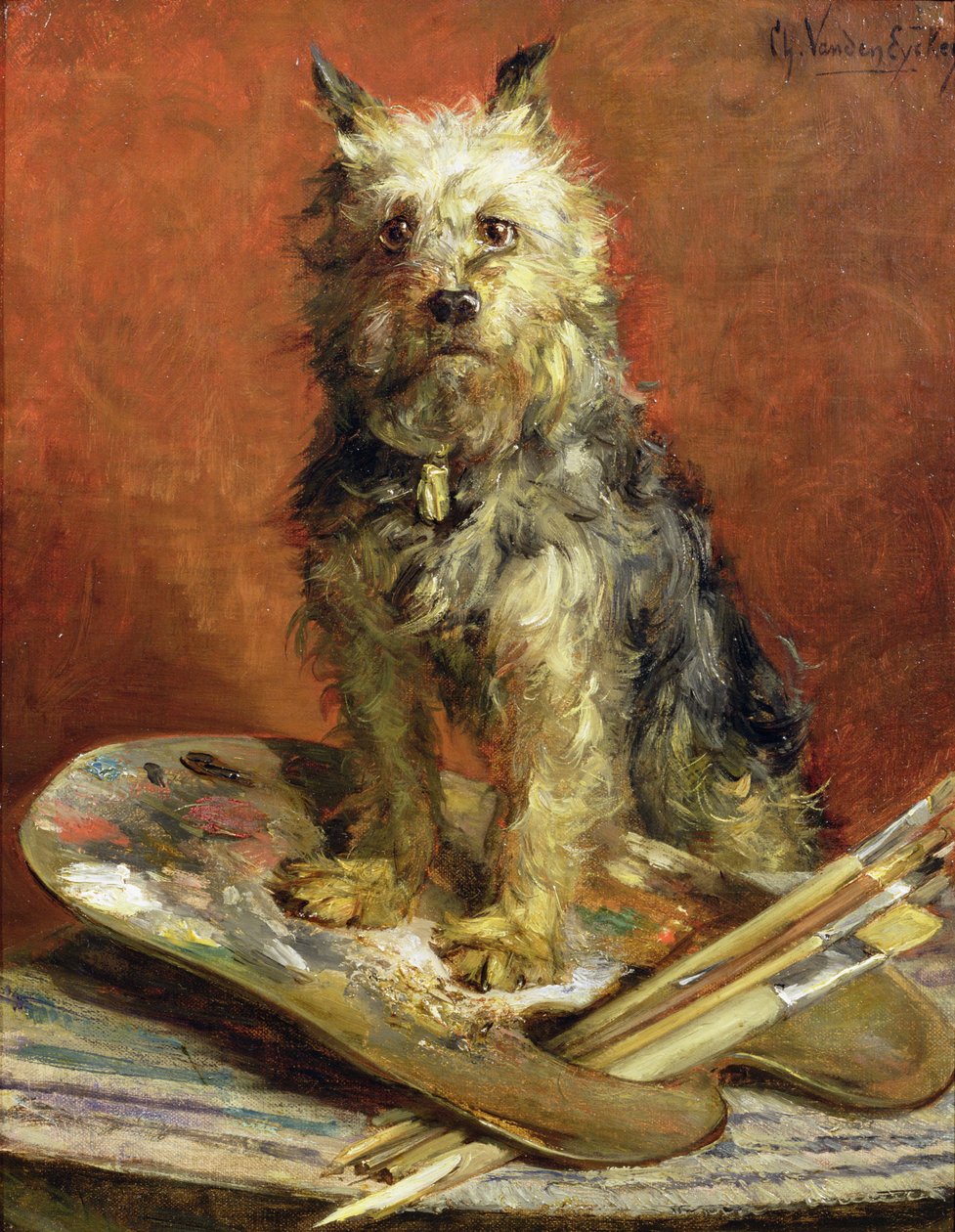 Kunstnerens hund af Charles van den Eycken