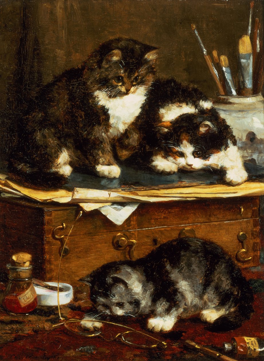The Artists Studio (olie på lærred) af Charles van den Eycken