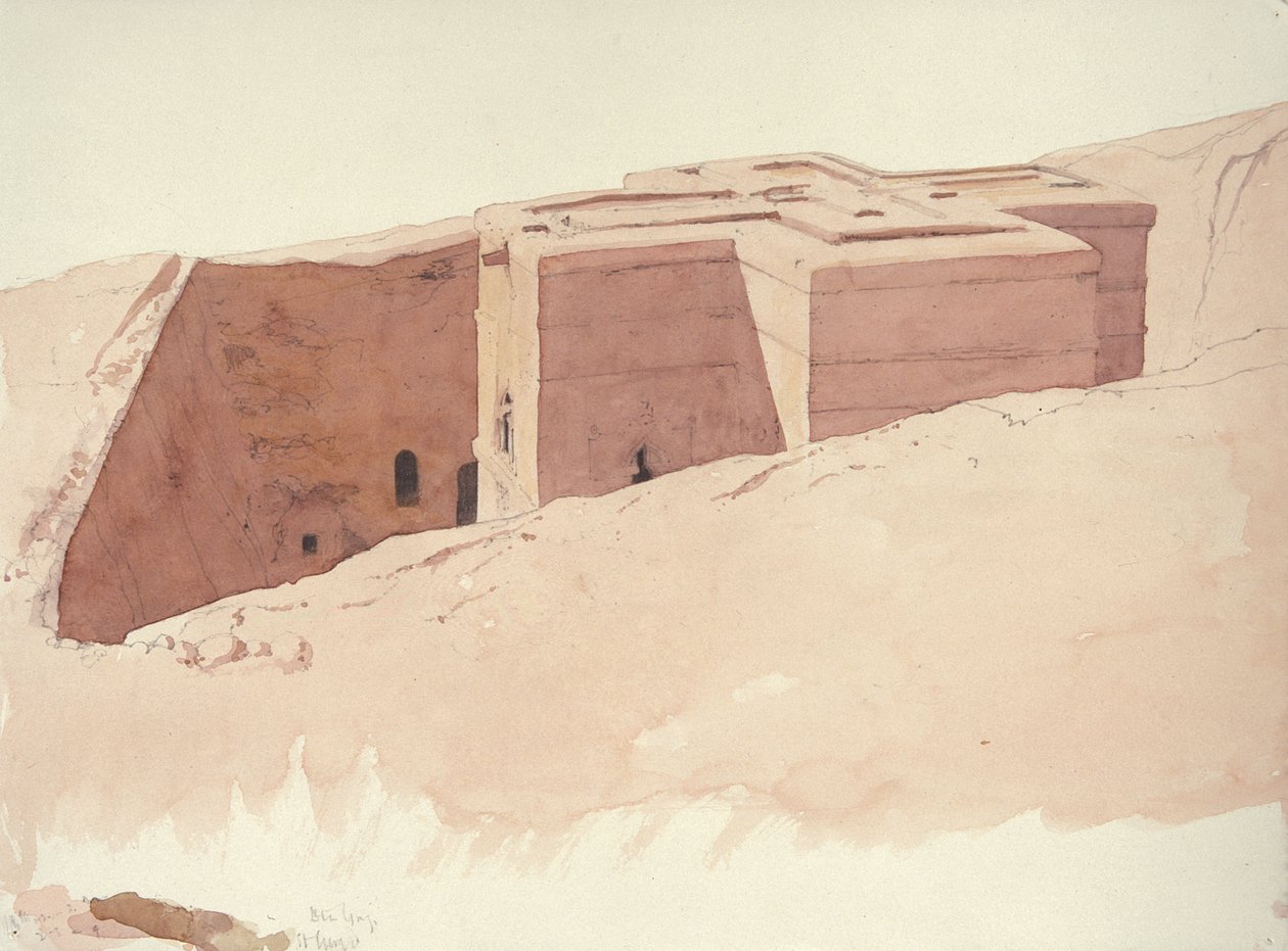 Giorgis I, Lalibela, Etiopien, 1996 (wc på papir) af Charlie Millar