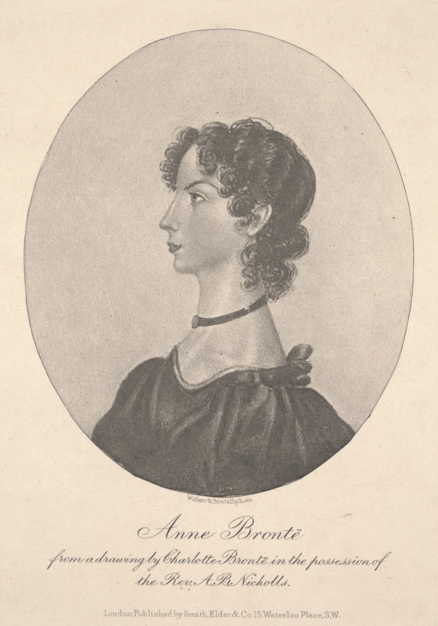Anne Brontë, graveret af Walker & Boutall, ca. 1836-49 (gravering) af Charlotte Bronte