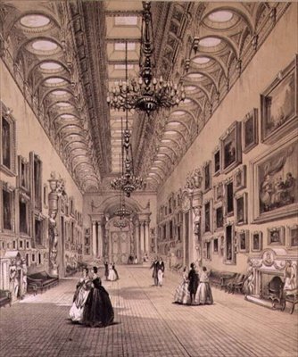 Billedgalleriet i Buckingham Palace, ca. 1880 (litografi) af Charlotte Campbell