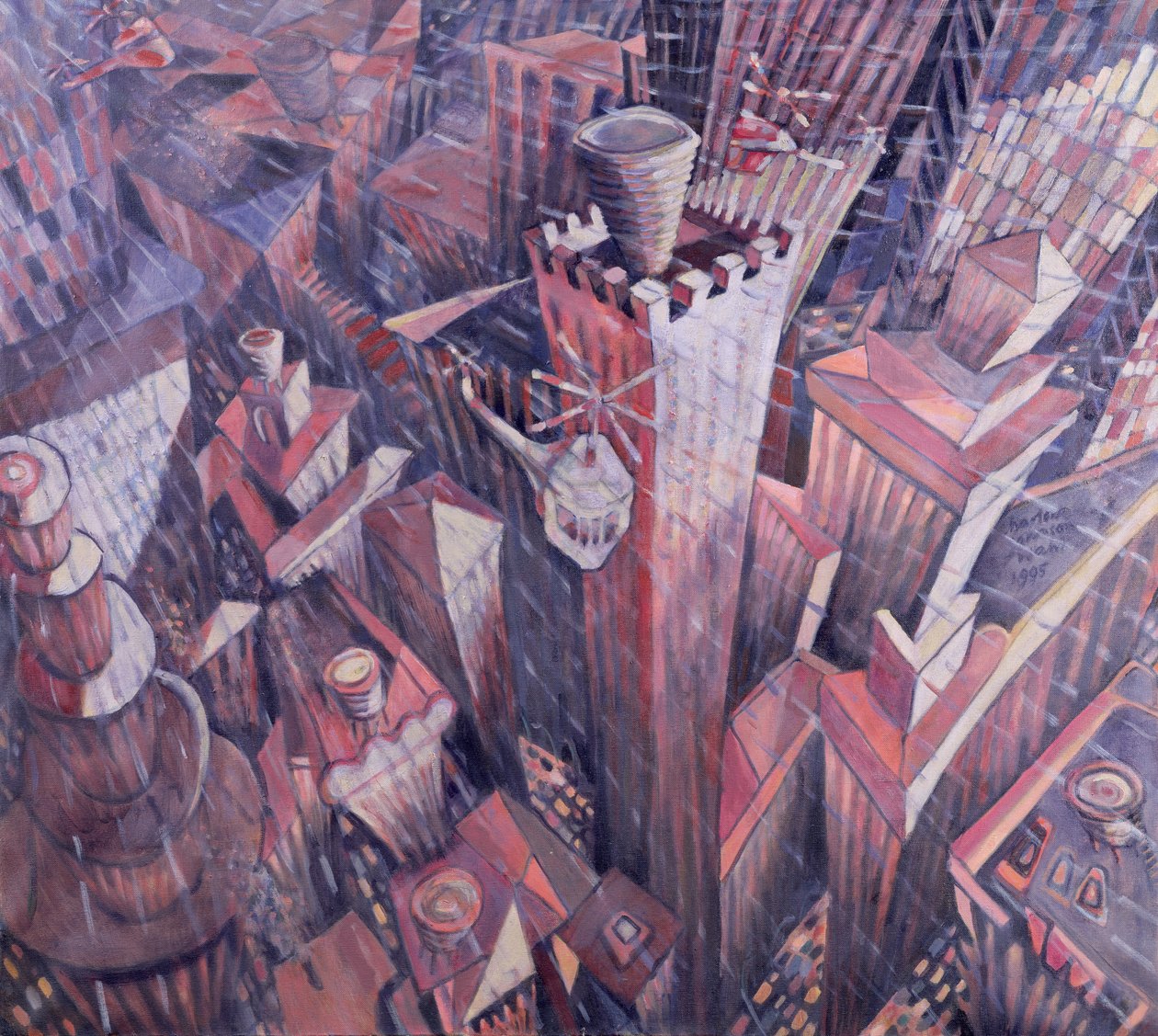 Downtown Manhattan Hailstorm, 1995 af Charlotte Johnson Wahl