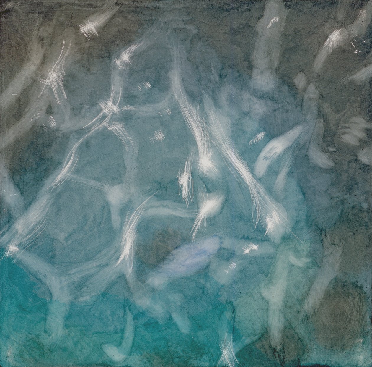 Aqua Marine, 2000 (olie på gesso) af Charlotte Johnstone