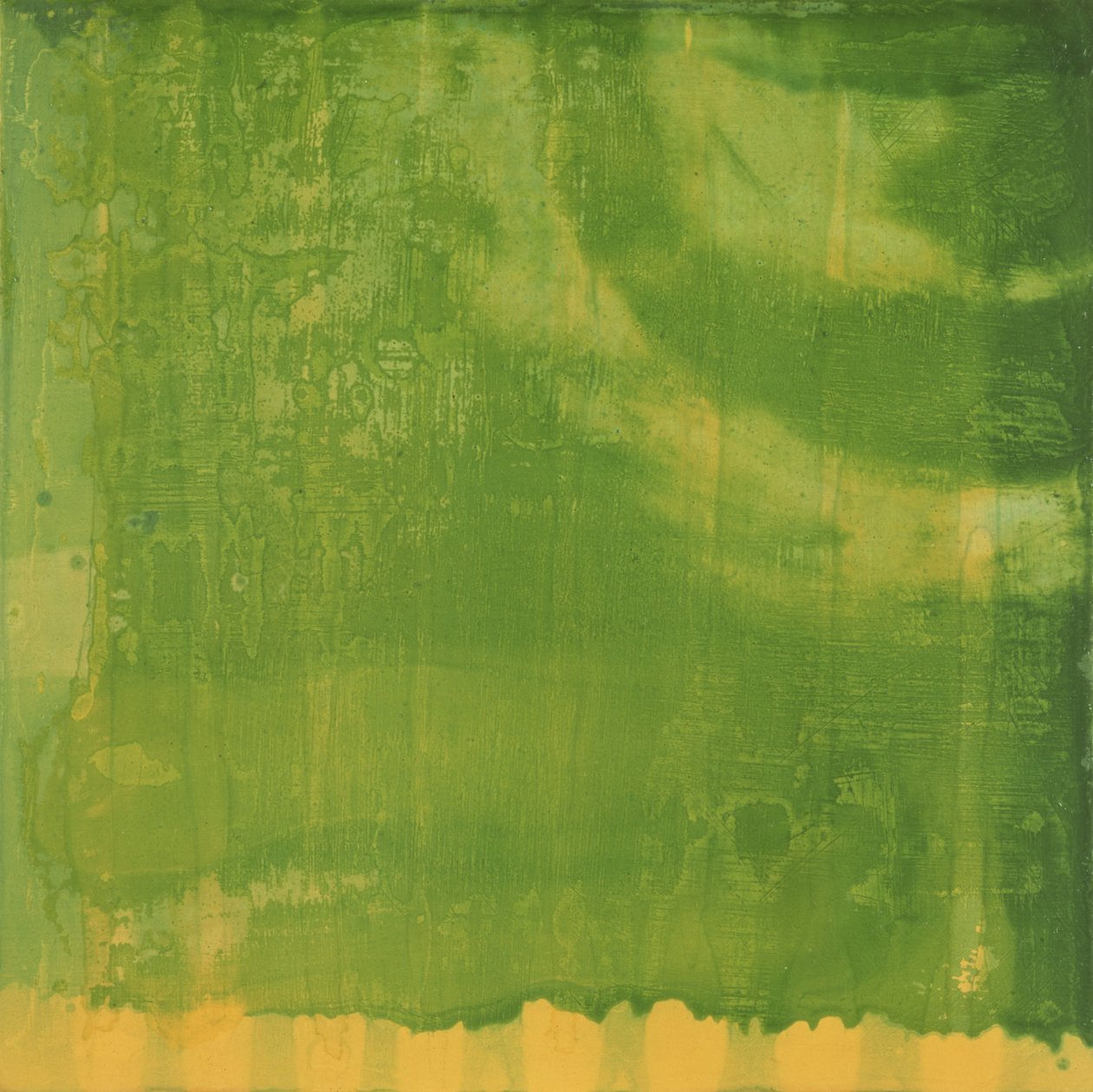 Bluerine Green, 1997 (olie og glasur på gesso board) af Charlotte Johnstone