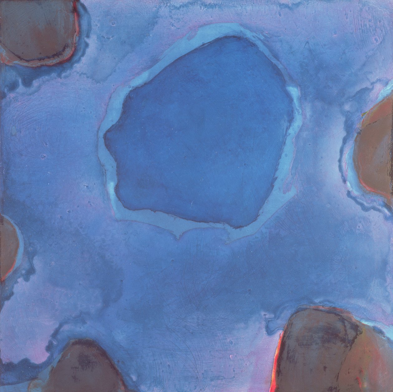 Friesian Blue, 1997 (olie og glasur på gesso board) af Charlotte Johnstone
