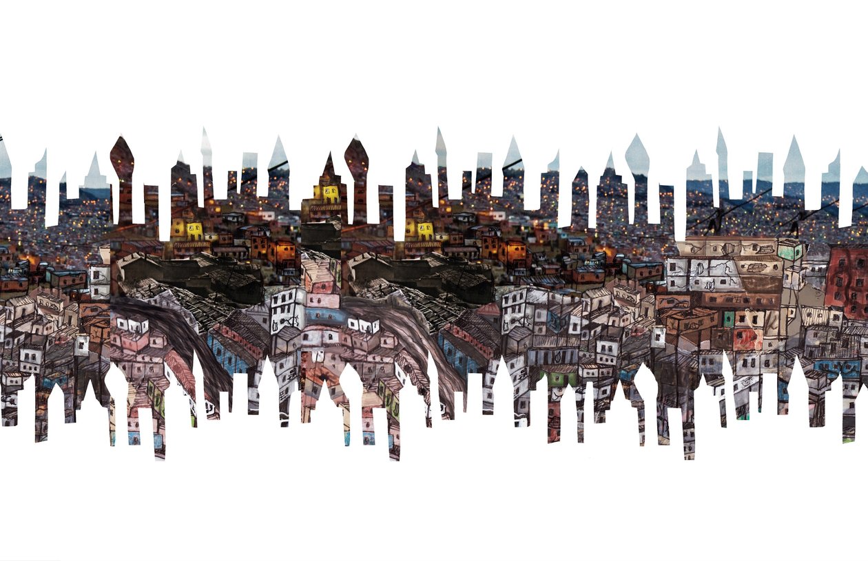 City Phantoms, 2011 (collage) af Charlotte Orr