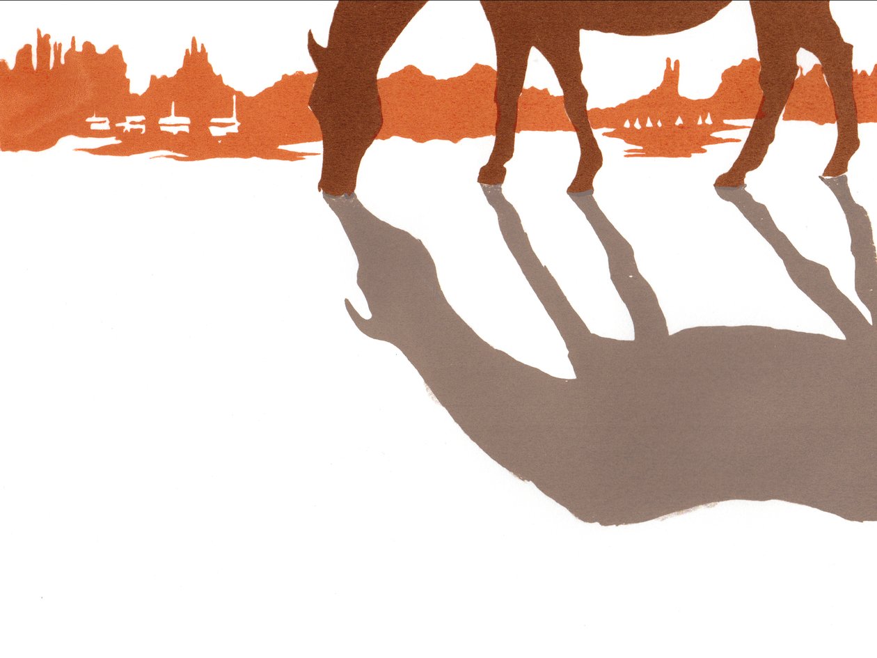 The American West, 2013 (screen print) af Charlotte Orr