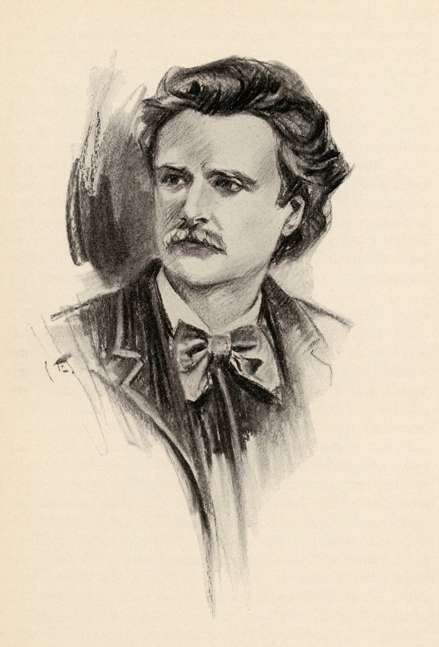 Edvard Grieg (1843-1907) illustration fra 