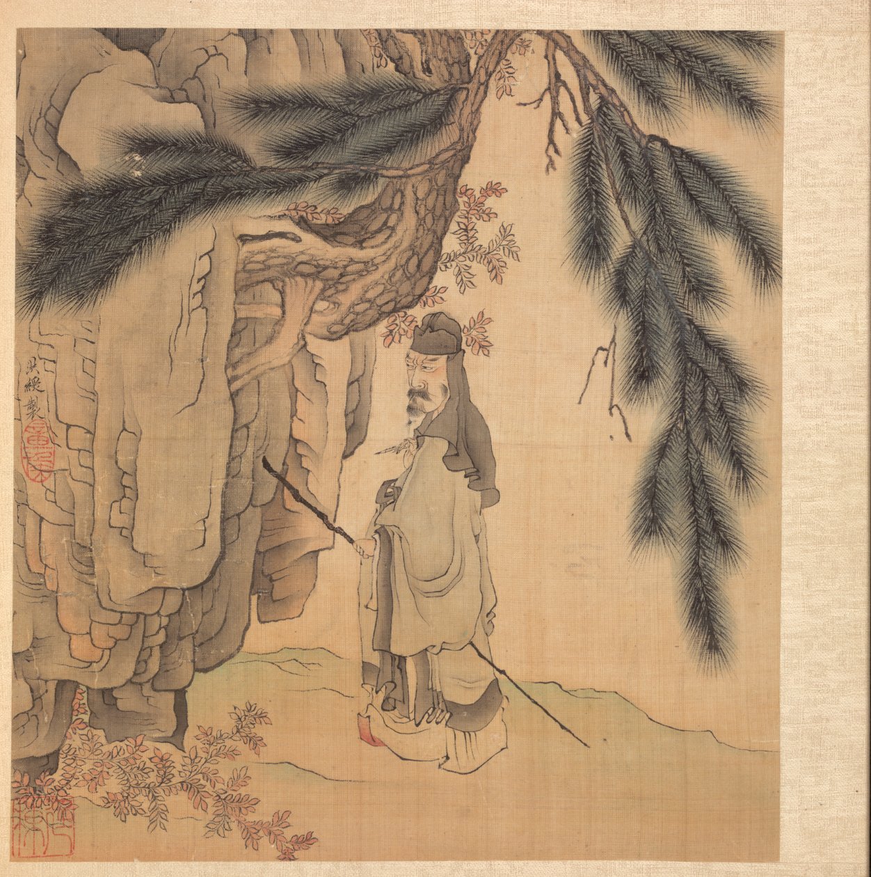 Malerier efter antikke mestre: lærd med stav og pensel, 1598-1652. af Chen Hongshou